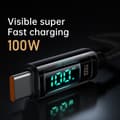 Miniatyrbild 2 av 6: Mcdodo 100W 1.2m USB-C - USB-C Snabbladdningskabel Svart