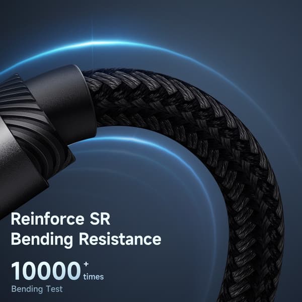 Mcdodo 1.2m 240W PD USB-C - USB-C Nylonkabel Svart