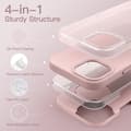 Miniatyrbillede 2 af 7: Gummibelagt stødsikker etui iPhone 14 Pro - Pink