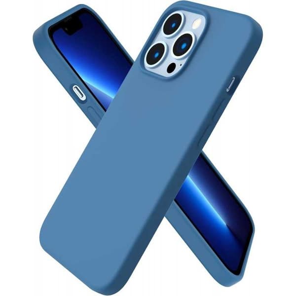 Gummibelagt stødsikker etui iPhone 13 Pro Max - Blå
