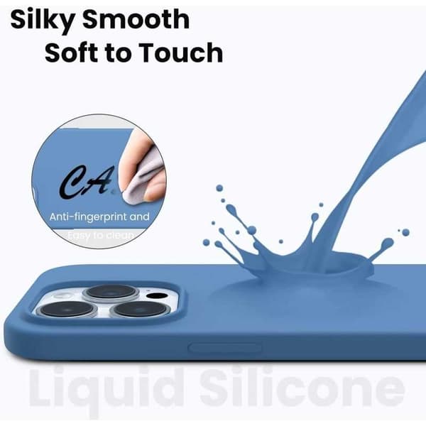 Gummibelagt stødsikker etui iPhone 14 Pro Max - Blå