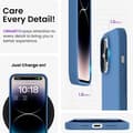 Miniatyrbillede 3 af 6: Gummibelagt stødsikker etui iPhone 15 Pro - Blå