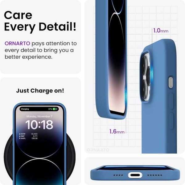 Gummibelagt Stöttåligt Skal iPhone 15 Pro Max - Blå