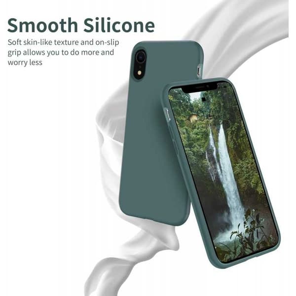 Gummibelagt Stöttåligt Skal iPhone XR - Grön