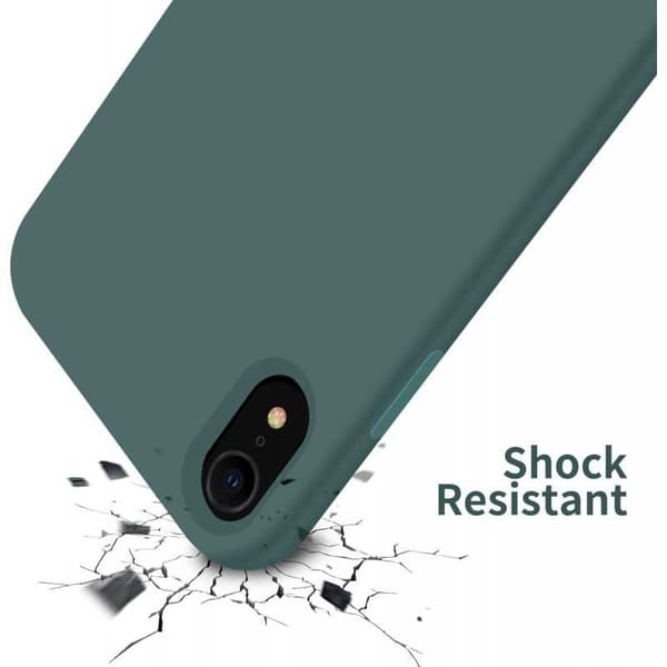 Gummibelagt Stöttåligt Skal iPhone XR - Grön