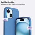 Miniatyrbillede 3 af 6: Gummibelagt stødsikker etui iPhone 15 Plus - Blå