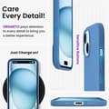 Miniatyrbillede 4 af 6: Gummibelagt stødsikker etui iPhone 15 Plus - Blå