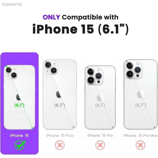 Gummibelagt stødsikker etui iPhone 15 Plus - Pink