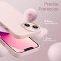 Miniatyrbillede 4 af 7: Gummibelagt stødsikker etui iPhone 13 - Pink