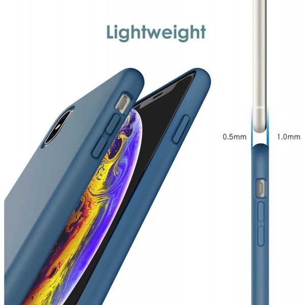 Gummibelagt stødsikker etui iPhone XS Max - Blå