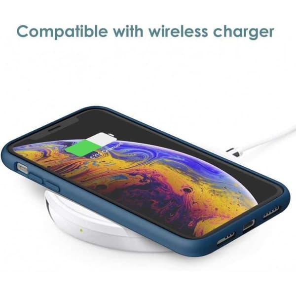 Gummibelagt stødsikker etui iPhone XS Max - Blå