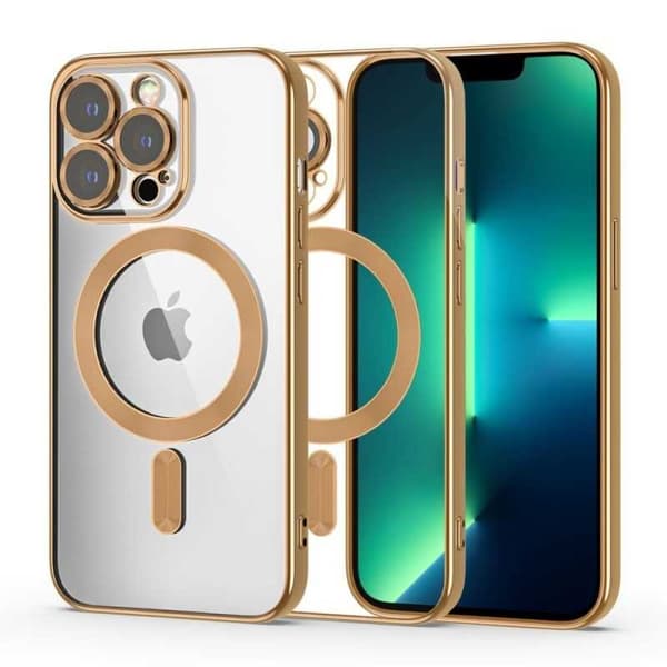 Stødsikkert MagSafe-kompatibelt etui til iPhone 12 Pro - Guld