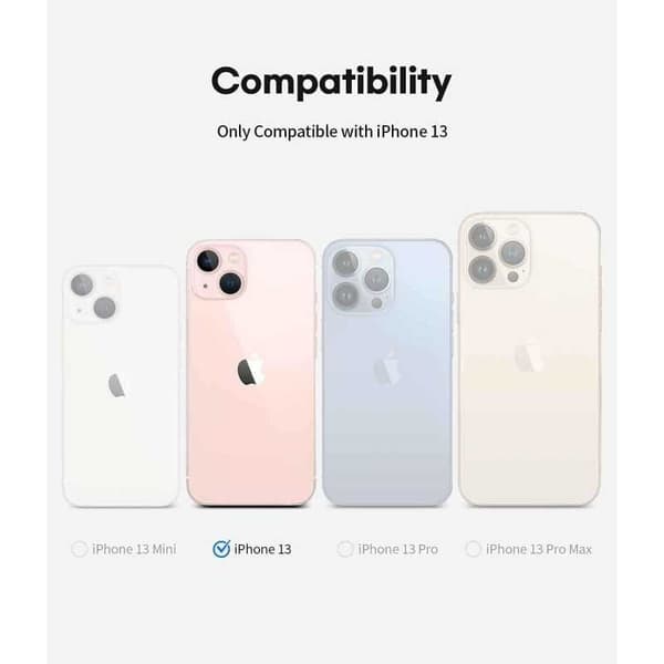 Gummibelagt stødsikker etui iPhone 13 - RØD