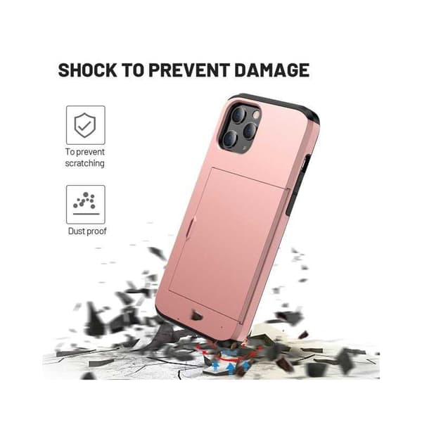 iPhone 12 / 12 Pro Stødsikkert dækkortrum StreetWise - Rose Gold