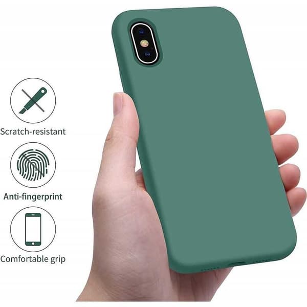 Gummibelagt stødsikker etui iPhone X / XS- Grøn