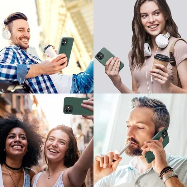 Gummibelagt Stöttåligt Skal iPhone 11 - Grön