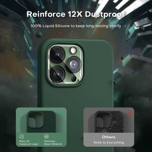 Kuminen iskunkestävä kotelo iPhone 11 Pro Max- vihreä