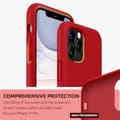 Miniatyrbillede 2 af 6: Gummibelagt stødsikker etui iPhone 11 Pro - RØD