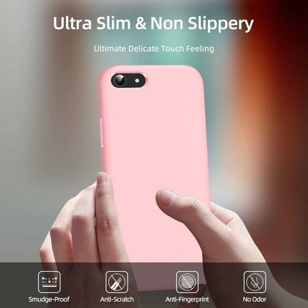 Gummibelagt stødsikker etui iPhone 7 / 8 / SE2 / SE3 - Pink