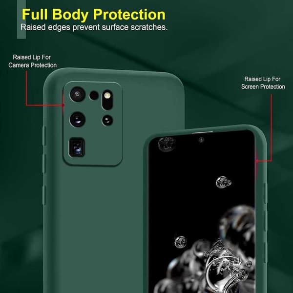 Samsung S20 Ultra Gummieret matgrøn skalvæske - grøn