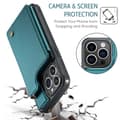 Miniatyrbillede 4 af 9: CaseMe Shockproof Cover Kortholder Stander 4-rums iPhone 13 Pro Max Grön