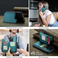 Miniatyrbillede 7 af 9: CaseMe Shockproof Cover Kortholder Stander 4-rums iPhone 13 Pro Max Grön