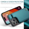 Miniatyrbillede 2 af 9: CaseMe Shockproof Cover Kortholder Stander 4-rums iPhone 13 Pro Max Grön