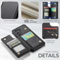 Miniatyrbillede 3 af 8: CaseMe Shockproof Cover Kortholder Stander 4-rums Samsung S23 FE Sort