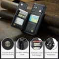 Miniatyrbillede 8 af 8: CaseMe Shockproof Cover Kortholder Stander 4-rums Samsung S23 FE Sort