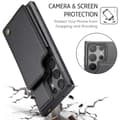 Miniatyrbild 4 av 8: CaseMe Stöttåligt Skal Korthållare Stativ 4-Fack Samsung S23 Ultra Svart