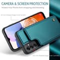 Miniatyrbillede 2 af 8: CaseMe Shockproof Cover Kortholder Stander 4-rums Samsung A13 5G Grön