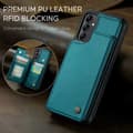 Miniatyrbillede 1 af 8: CaseMe Shockproof Cover Kortholder Stander 4-rums Samsung A13 5G Grön