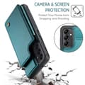 Miniatyrbillede 4 af 8: CaseMe Shockproof Cover Kortholder Stander 4-rums Samsung A14 4G/5G Grön