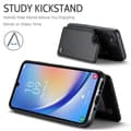 Miniatyrbillede 4 af 7: CaseMe Shockproof Cover Kortholder Stander 4-rums Samsung A34 5G Sort