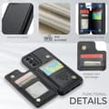 Miniatyrbillede 3 af 8: CaseMe Shockproof Cover Kortholder Stander 4-rums Samsung A54 5G Sort
