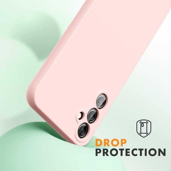 Samsung A14 4G / 5G kumitettu mattapinkki kuoren neste - vaaleanpunainen