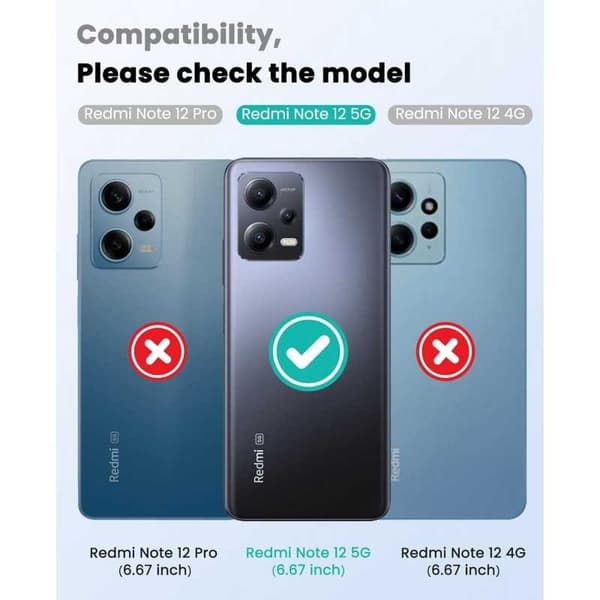 Xiaomi Redmi Note 12 Pro 5G Gummibelagd Mattsvart Silikon Skal