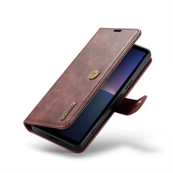 Mobil lommebok DG-Ming 2i1 Sony Xperia 5 V - Rød