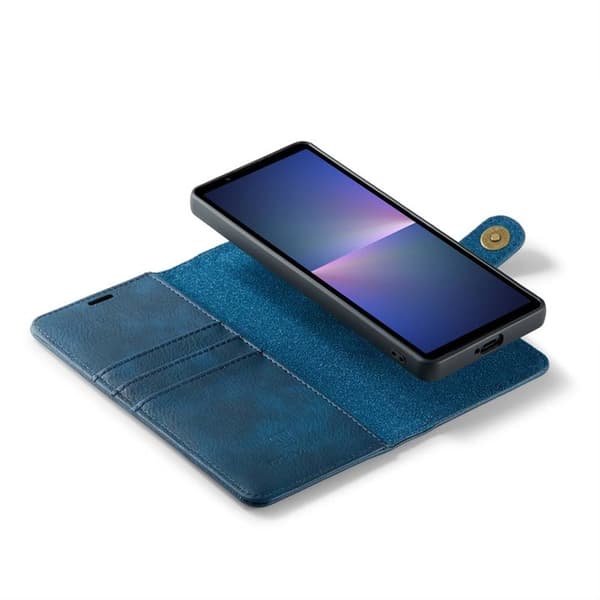 Lompakkokotelo DG-Ming 2i1 Sony Xperia 5 V - Sininen