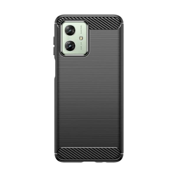 Borstat silikon skal Motorola Moto G54 - Svart