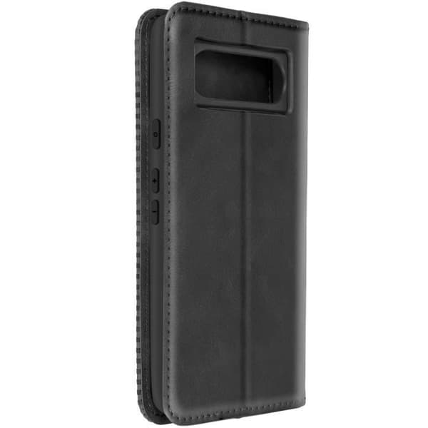 Fodral till Google Pixel 8 - AVIZAR - Geo Black Collection - Plånboksfodral - rutmönster