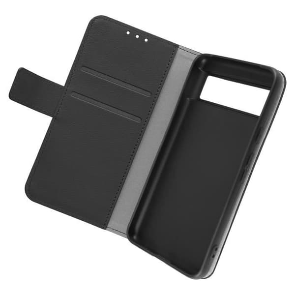 Fodral för Google Pixel 8 Flip Wallet Support Video Essential Series Black