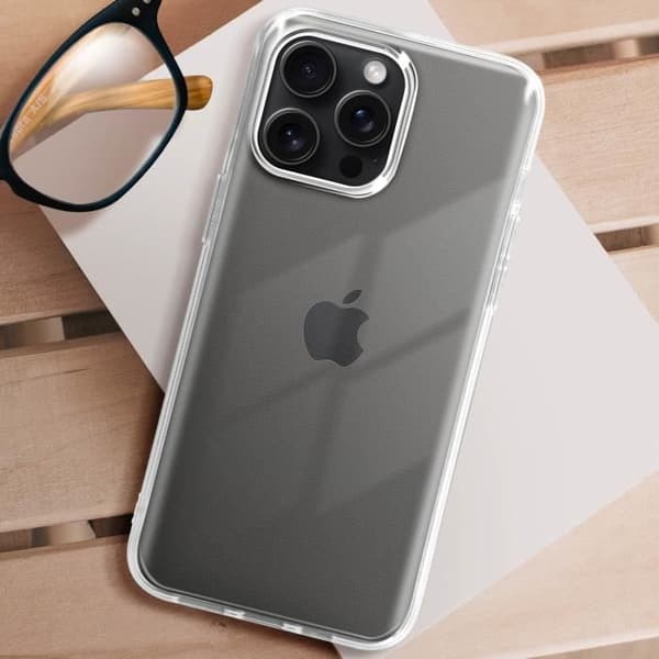 Coque pour iPhone 15 Pro Max - AVIZAR - Classic Case - Souple - Transparent - Silicone Gel