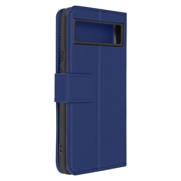 Fodral för Google Pixel 8 Flip Wallet Support Video Essential Series Blue