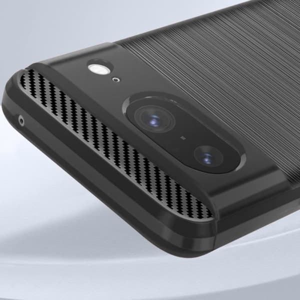 Skal för smartphone - Classic Carb - Google Pixel 8 - Stötresistent - Kolfiberdesign - Styv