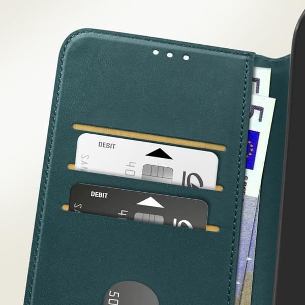 Fodral till Motorola Moto G54 plånboksställ Series Binfen Färg Mörkgrön