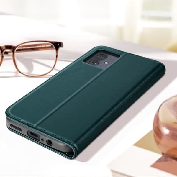 Fodral till Motorola Moto G54 plånboksställ Series Binfen Färg Mörkgrön