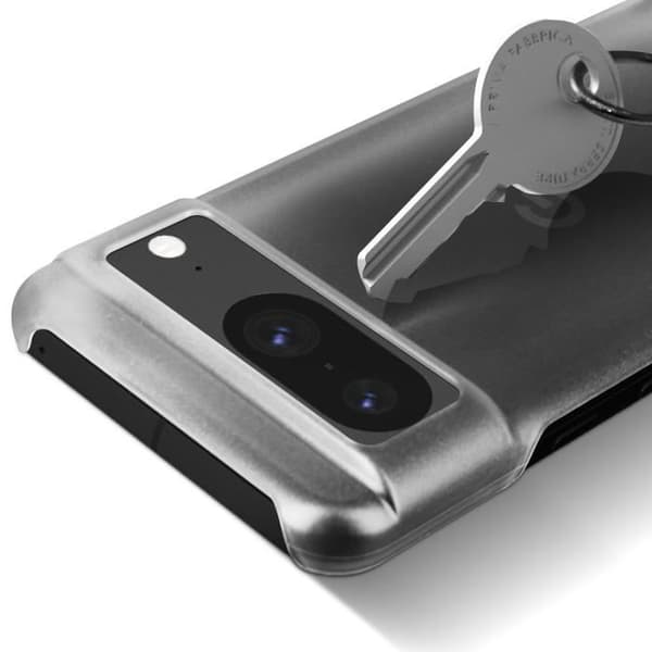 Hård skal för telefon - AVIZAR - Google Pixel 8 - Fläckskydd - Upphöjda kanter - Vit