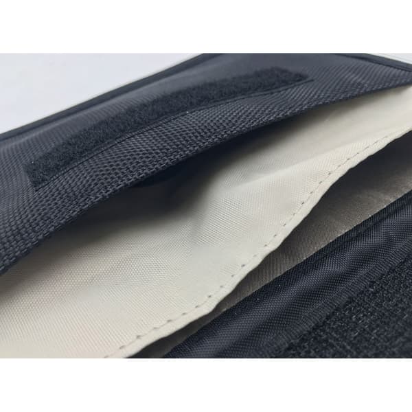 Anti-Stöld Fodral för Mobil eller plånbok 20cm x 11cm - Svart