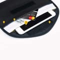 Miniatyrbild 5 av 5: Anti-Stöld Fodral för Mobil eller plånbok 20cm x 11cm - Svart